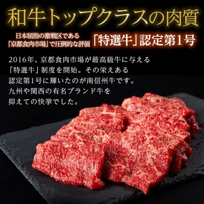 信州プレミアム牛肉 南信州牛 特選切り落とし(焼肉用)500g