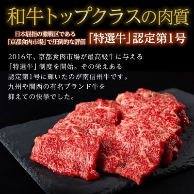 信州プレミアム牛肉 南信州牛 特選切り落とし(焼肉用)1kg