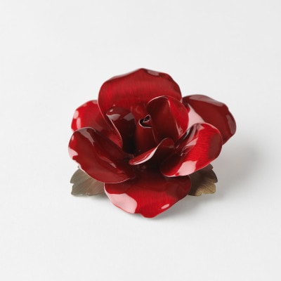 モダンローズブローチ　₋Red₋