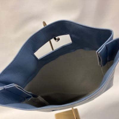 ハンドメイド新撰組レコードバッグ(水色系)