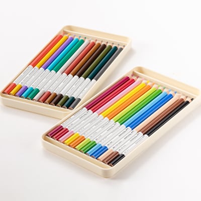 【川西町・飯豊町共通返礼品】JETSTREAM3色 ローズピンク/色鉛筆 24色 トイロノ