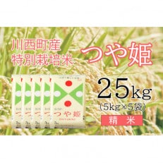 つや姫25kg　精米　真空パック詰