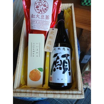純米大吟醸　願と羊羹と紅大豆茶のセット