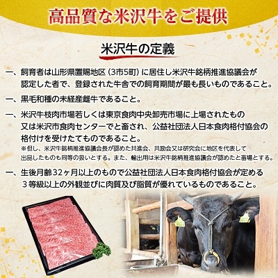 特選! 米沢牛 A-5 すき焼き肉 800g (400g×2包) 赤身 と霜降り の絶妙バランス!