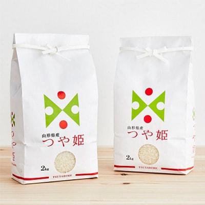 2022年12月発送開始『定期便』川西町産特別栽培米「つや姫」精米4kg(2kg×2袋)全6回