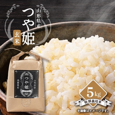 【発送月固定定期便】不揃い自然薯約1kgと美味しいつや姫玄米5kg　お楽しみ固定定期便!全2回