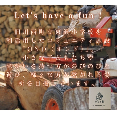 雪国の薪「ひとて薪　ナラ(楢)」約20kg　広葉樹　中～大割　 含水率20%前後 焚付け約30本付き
