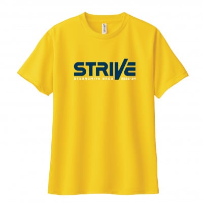 宇都宮ブレックスの2023-24 スローガンTシャツ「STRIVE」(1)〈イエロー:150サイズ〉