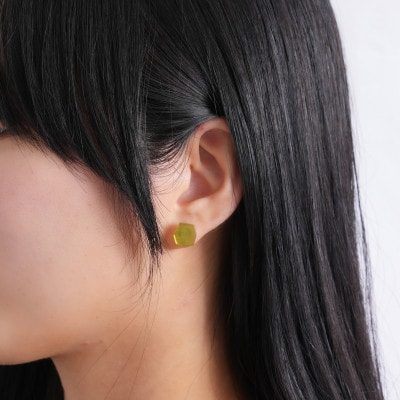 ornament ピアス(フル―) イエロー 1対
