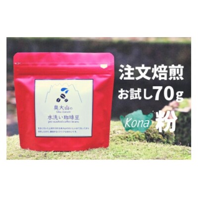 スペシャルブレンド ブナの森 粉 お試し70g コーヒー 奥大山の水洗い珈琲