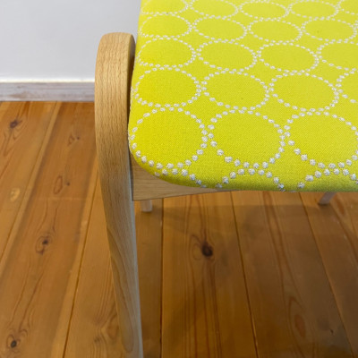 ラ・ビーダオリジナルスツール　なのはな(黄色系)/ビーチ材