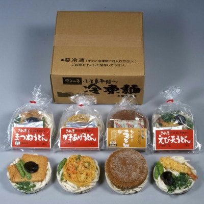 新・冷凍調理うどん8食セット(カレー入り)