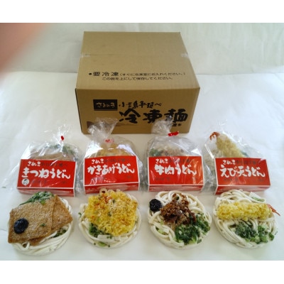 冷凍麺・冷凍うどん8食セット(牛肉うどん入り)