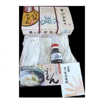 日の出製麺所「しょうゆうどん・かけうどん」うどんセット