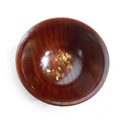 【黒松】金箔象谷塗 ぐい呑み