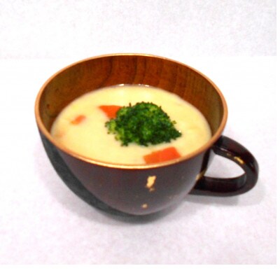 【黒松】後藤象谷塗　金箔スープカップ