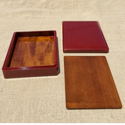 【香川漆器】角硯箱　後藤塗