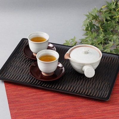 【香川漆器】39cm長角盆　ヨコツキ象谷塗(大)