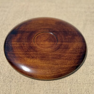 【香川漆器】27cmグルメ皿　底朱