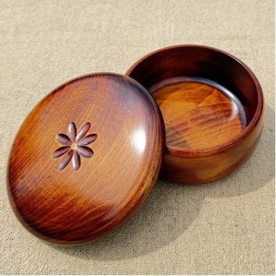 【香川漆器】15cm菓子器　スリ漆花彫