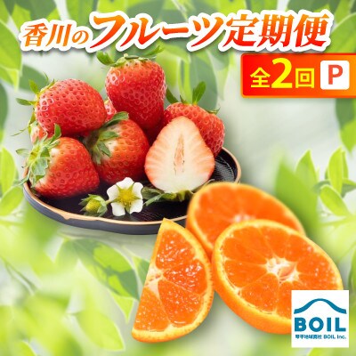 【発送月固定定期便】香川のフルーツ(2P)全2回