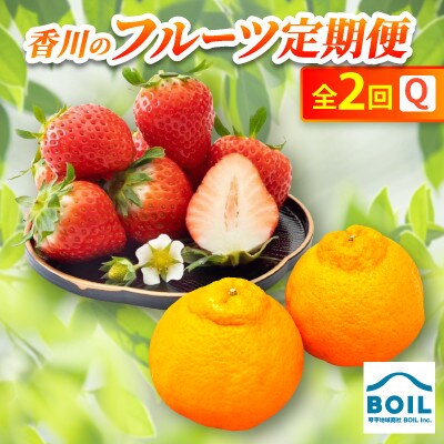 【発送月固定定期便】香川のフルーツ(2Q)全2回