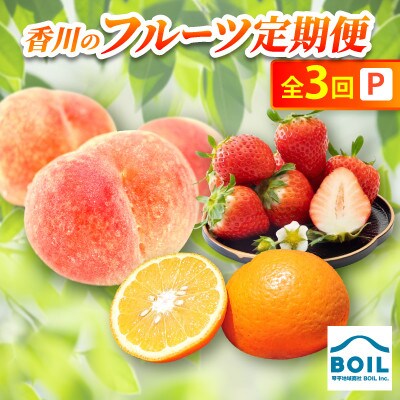 【発送月固定定期便】香川のフルーツ(3P)全3回