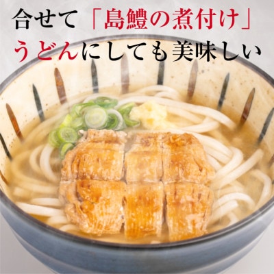 讃岐うどんと香川名産品「小豆島島鱧」の煮付け