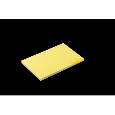 家庭用デザインまな板　チャーミィポップ(パステルブルー/パステルイエローのリバーシブル)