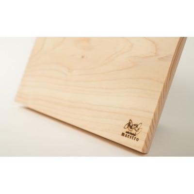 紀州ヒノキ(一枚板)まな板　家具職人カンナ造り