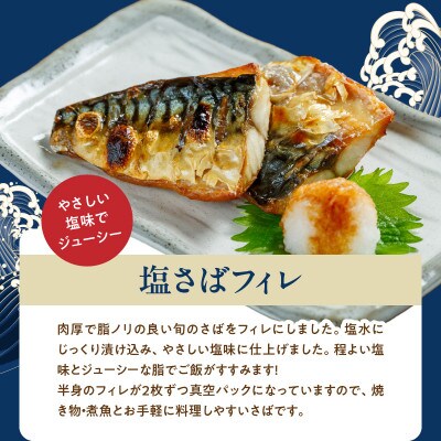 【毎月定期便】魚鶴商店が選ぶ人気お魚B(サバフィレ・うなぎ蒲焼・紅鮭切身)全3回
