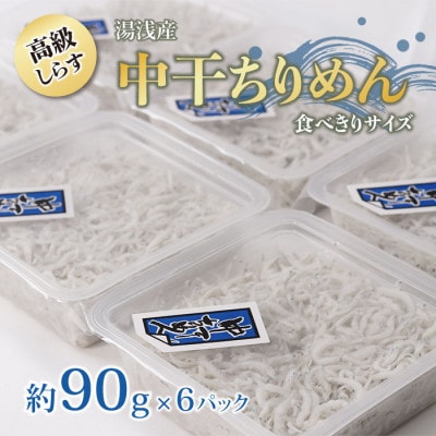 紀州グルメ市場の「湯浅産」しらす【高級】中干ちりめん 食べきりサイズ 90g×6パック