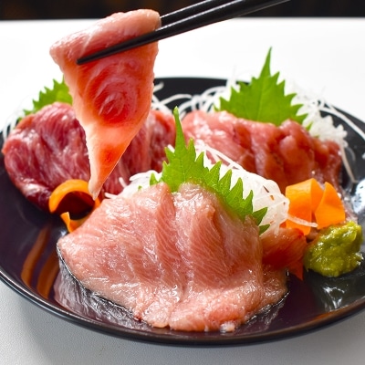 【2022年3月下旬発送】【湯浅町×串本町】本まぐろ希少部位600g (カマトロ・ホホ肉・頭肉)