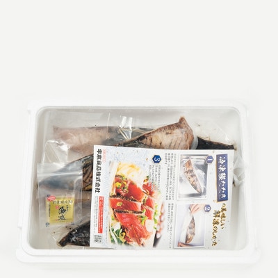 【訳あり】藁焼き鰹のたたき(藻塩セット)1kg