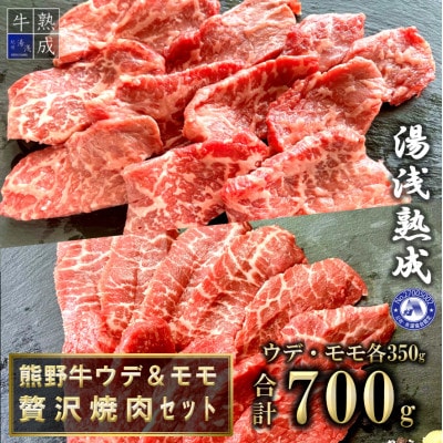 湯浅熟成　熊野牛ウデ・モモ贅沢焼肉セット　700g