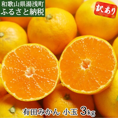 和歌山県産　有田みかん　小玉3kg 訳あり