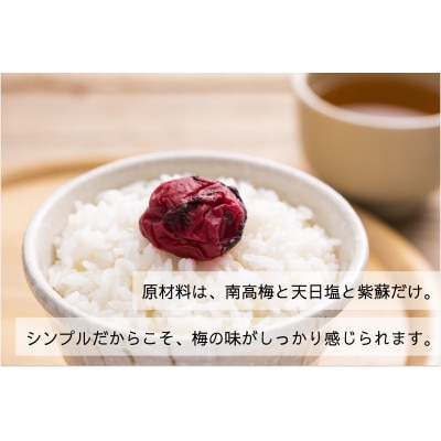【無添加梅干し】天日塩と紫蘇だけで漬けた梅干し　梅ボーイズ|南高梅 A-302