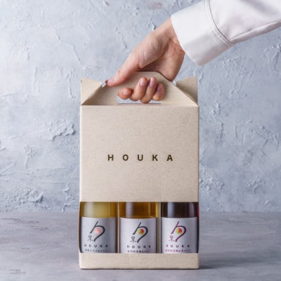 勹果(ほうか)　梅桃セット180ml　各1本(もも・梅白・梅赤)