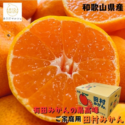 有田みかんの最高峰 ご家庭用 田村みかん サイズ混合 約10kg【訳あり】