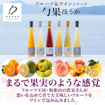 ワインカクテル スパークリング 勹果 ほうか 紀州うめ&赤ワイン 375ml 2本 湯浅ワイナリー