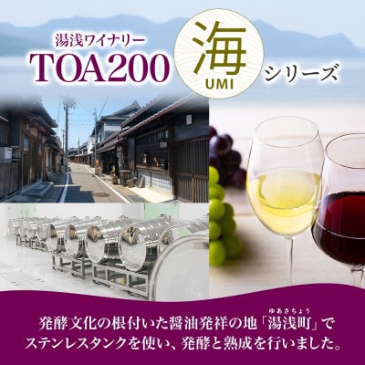 赤ワイン TOA200 海 12度 720ml 果実酒 葡萄酒 ぶどう フルーティ 湯浅ワイナリー
