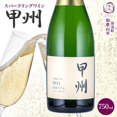 スパークリングワイン 甲州 11度 750ml 1本 果実酒 発泡ワイン 湯浅ワイナリー