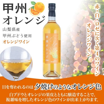 甲州ワイン 2種セット 甲州オレンジ 甲州スパークリング 各1本 計2本 湯浅ワイナリー ワイン