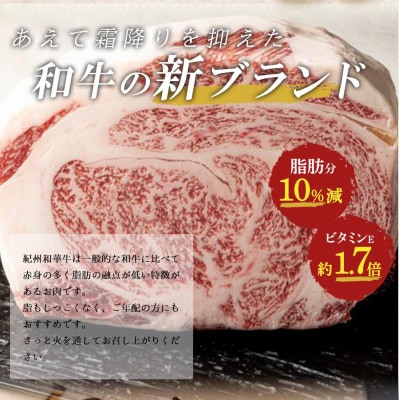 【紀州和華牛研究所　厳選】紀州和華牛 特撰赤身ステーキ400g(100g×4)