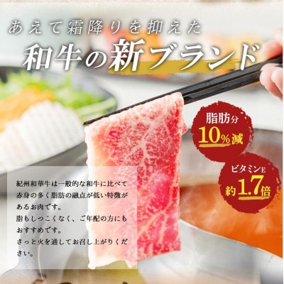 【紀州和華牛研究所　厳選】紀州和華牛 特撰赤身しゃぶしゃぶ用スライス800g(400g×2パック)