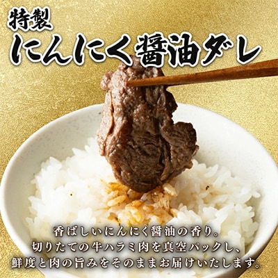 【訳あり】牛ハラミ焼肉 1kg(500g×2)  特製にんにく醤油漬け ご飯・お酒に相性ピッタリ