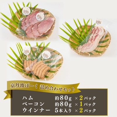 京丹波ぽーくのハム・ウインナー・ベーコンの詰め合わせ