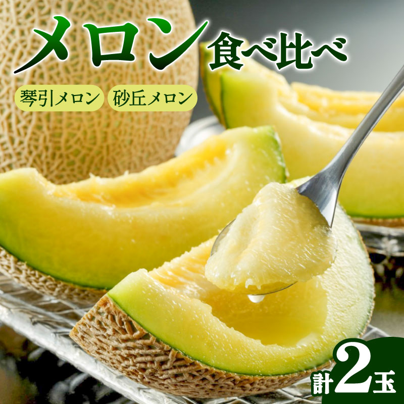 【先行予約】2026年度産 京丹後市産メロン 食べ比べセット「琴引メロン」「砂丘メロン」
