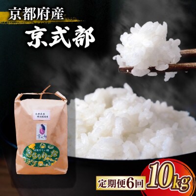 【毎月定期便】京都府産 ブランド米 京式部 10kg コシヒカリを基準米としたお米全6回