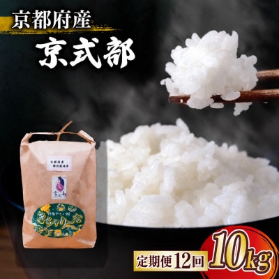 【毎月定期便】京都府産 ブランド米 京式部 10kg コシヒカリを基準米としたお米全12回